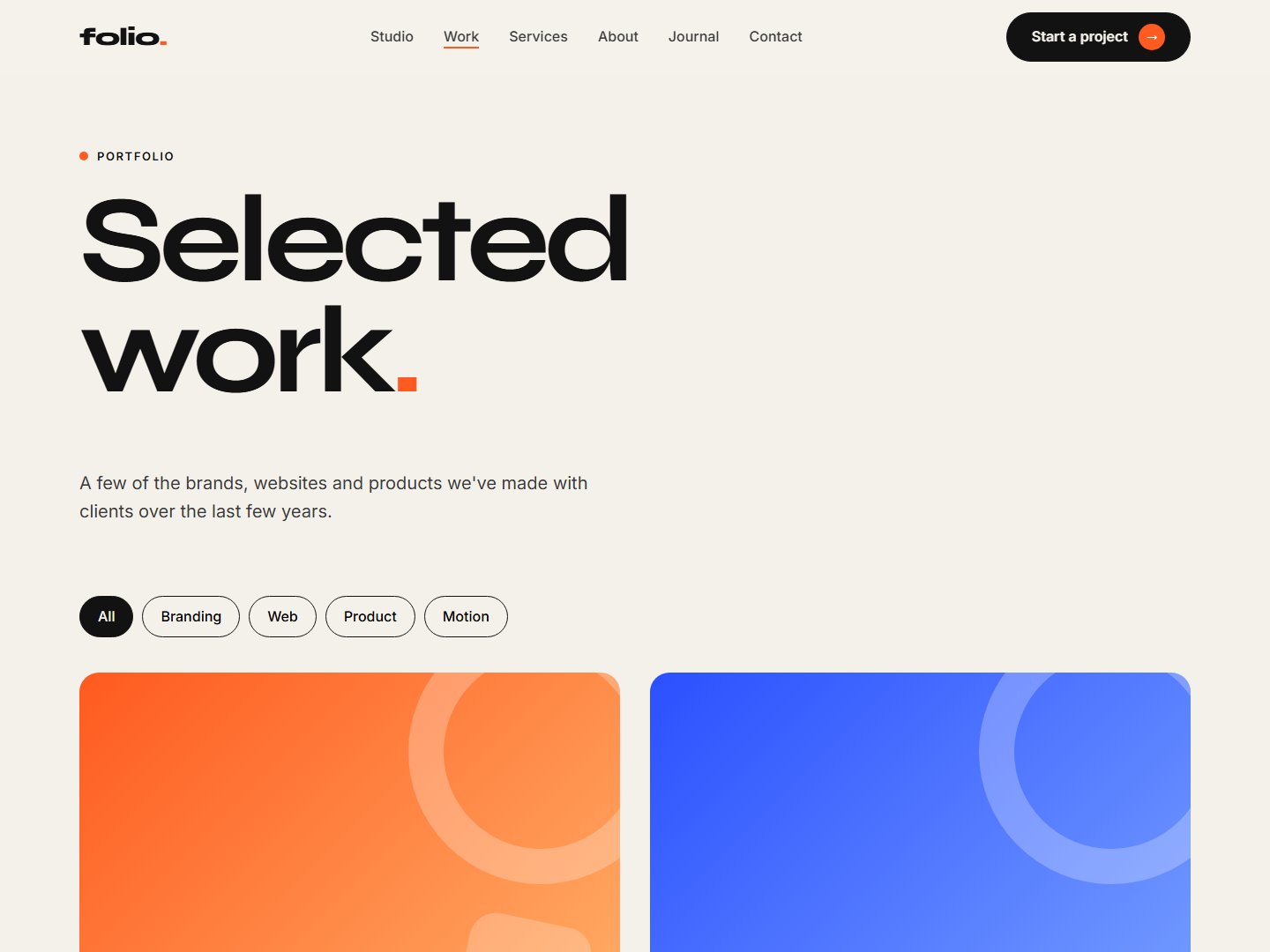 Folio – Creative Agency & Portfolio HTML Template