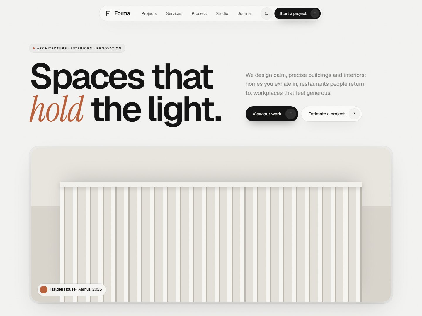 Forma – Architecture & Interior Studio HTML Template