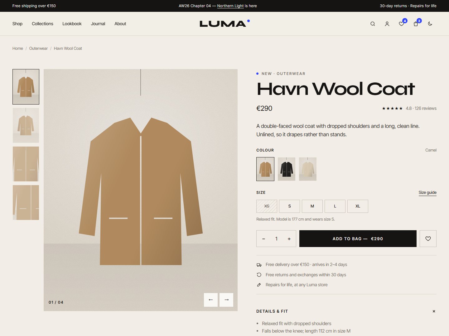 Luma – Fashion E-commerce HTML Template