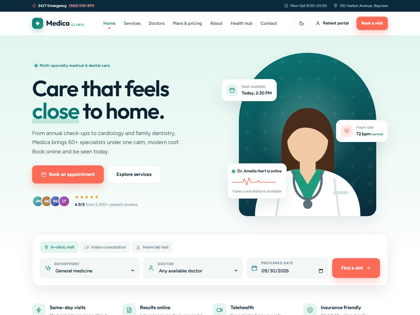 Medica – Medical & Dental Clinic HTML Template