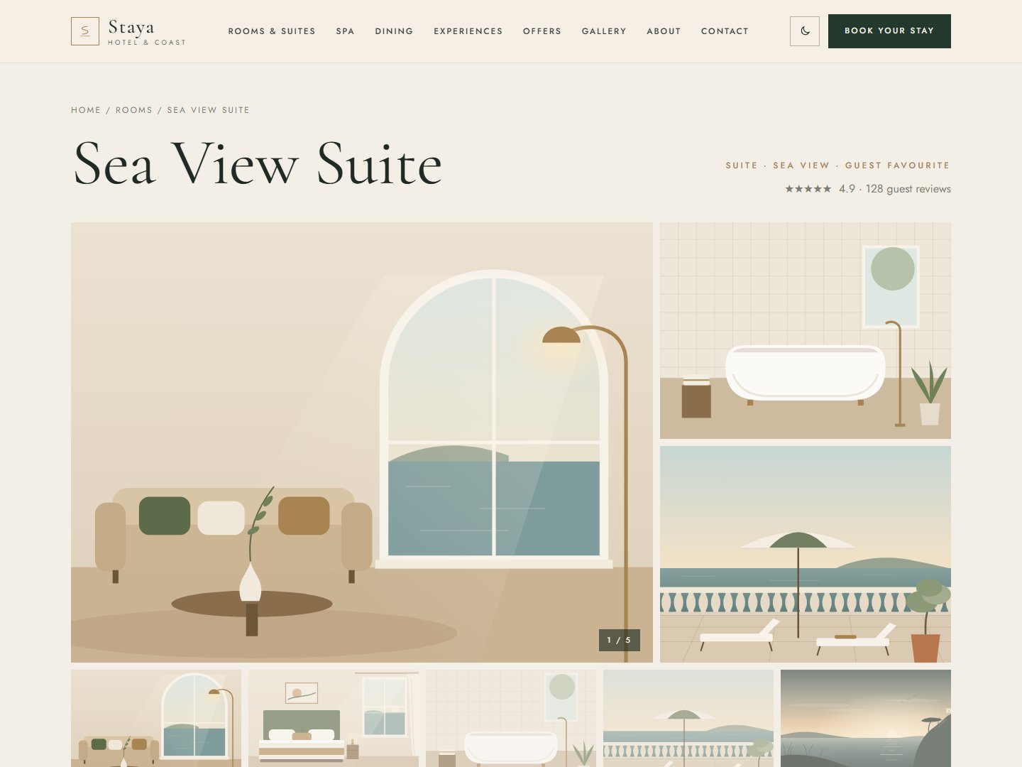 Staya – Boutique Hotel & Resort HTML Template