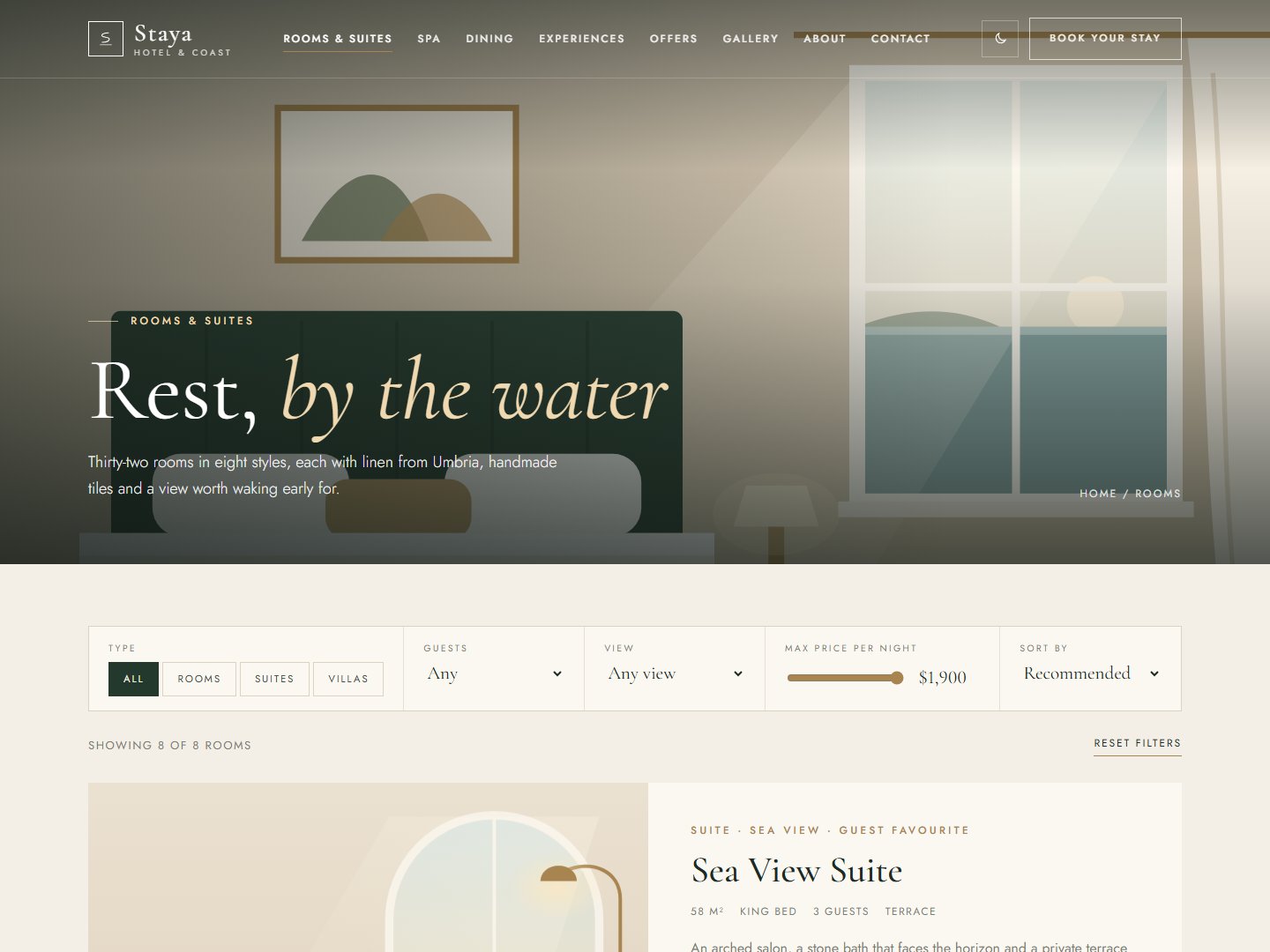 Staya – Boutique Hotel & Resort HTML Template