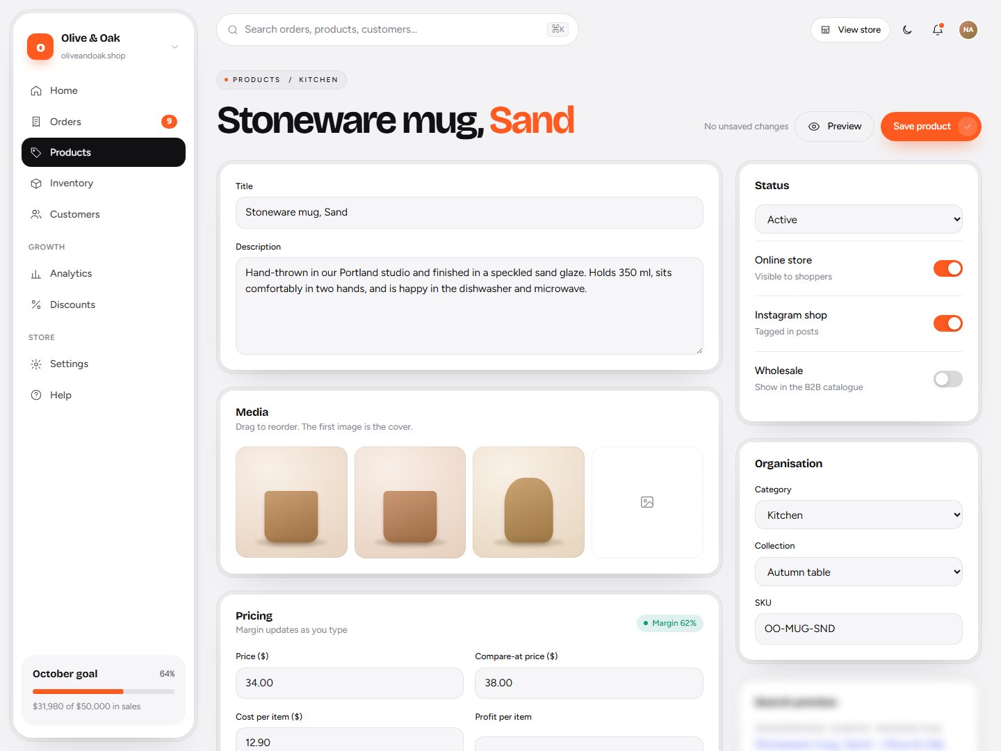 Tillo – E-commerce Admin Dashboard HTML Template