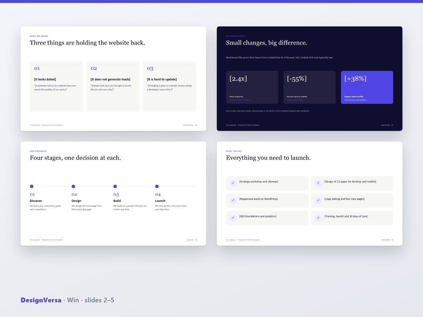 Win – New Business Pitch Deck (PowerPoint & PDF)