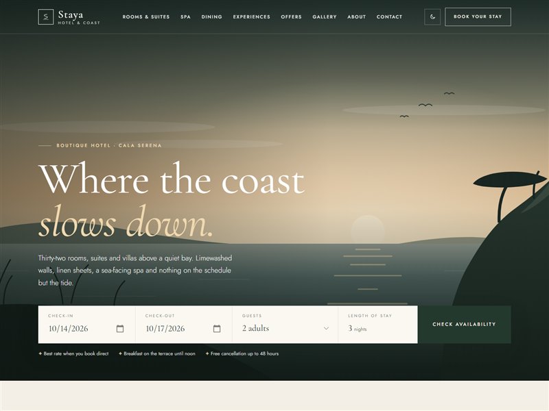 Staya – Boutique Hotel & Resort HTML Template